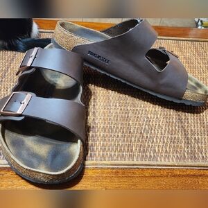 Birkenstock Brown Leather Arizona Sandals